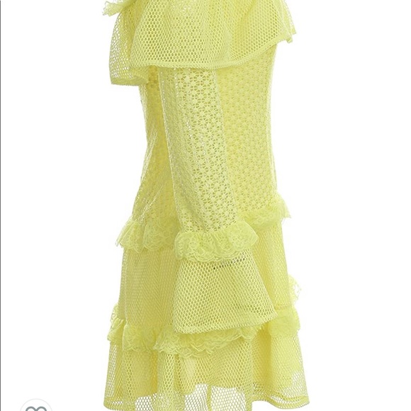 Yellow off shoulder dress - Picture 3 of 11